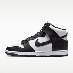 NIKE dunk high retro panda black white size 9.5